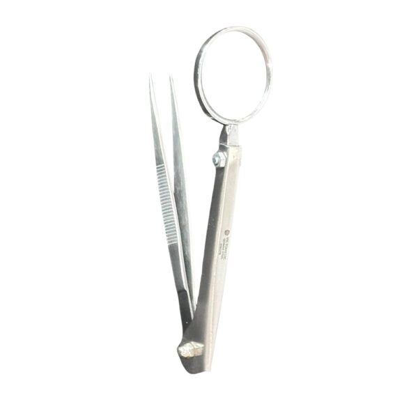 Stainless Steel Tweezer with Magnifier for Pets & Splinters - Image 3