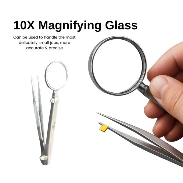 Stainless Steel Tweezer with Magnifier for Pets & Splinters - Image 4