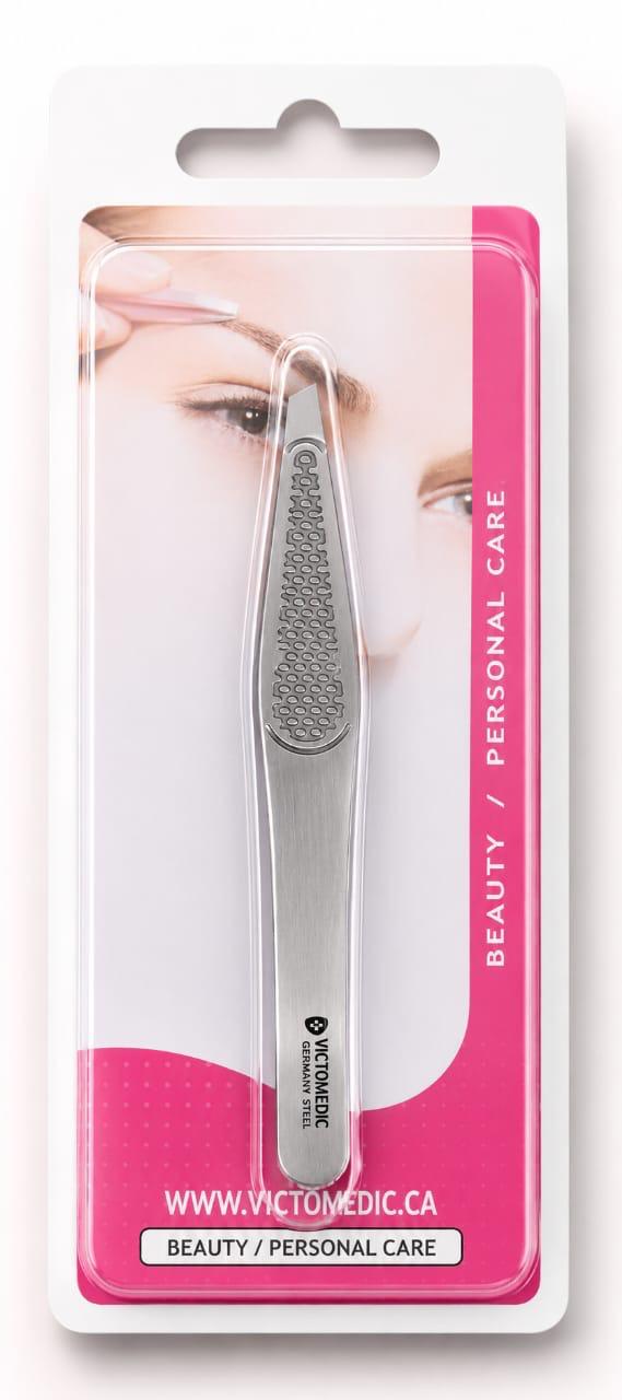 VICTOMEDIC Slant Tip Eyebrow Tweezers - Image 2