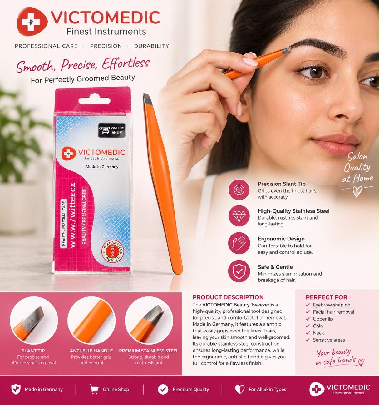 Victomedic Eyebrow Tweezer