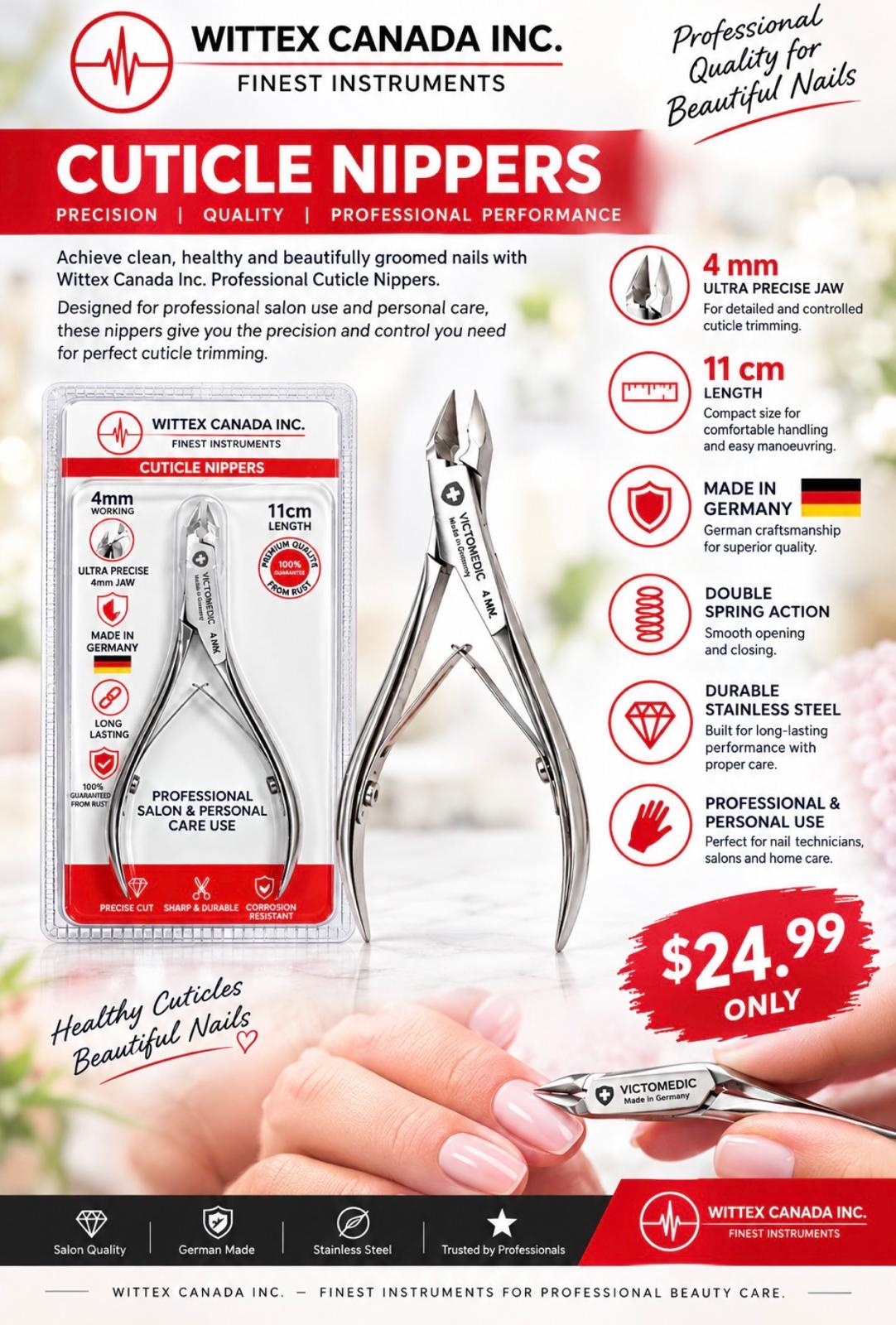 Cuticle Nipper 4mm 11cm - Image 2